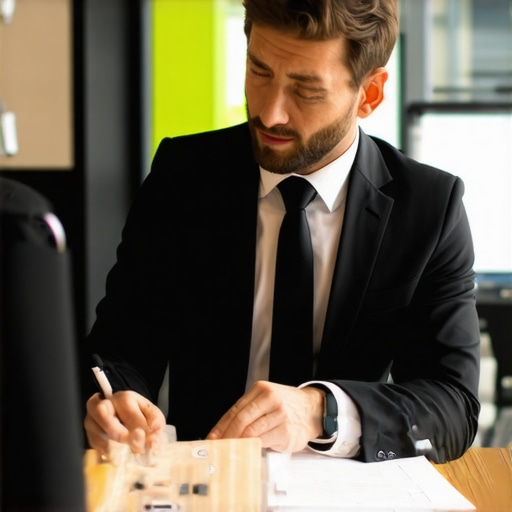 Lawyer consulting with client about divorce case