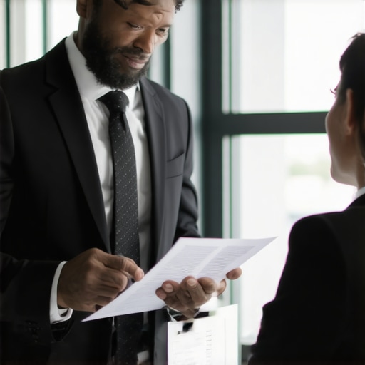 Legal Consultation for Divorce Lawyer consulting with client on divorce process in office