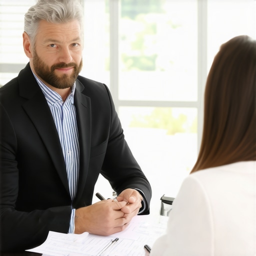 Legal Strategies for a Fast Divorce A lawyer consulting with a client about divorce legal strategies in an office.