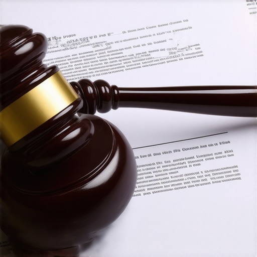 Legal documents and gavel on a lawyer's desk, representing efficient legal divorce process.