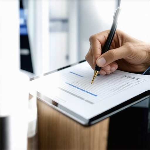 A lawyer using a tablet and managing legal documents with digital tools to streamline divorce cases.