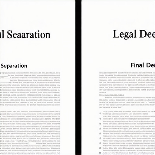 The Difference Between Legal Separation and a Final Decree